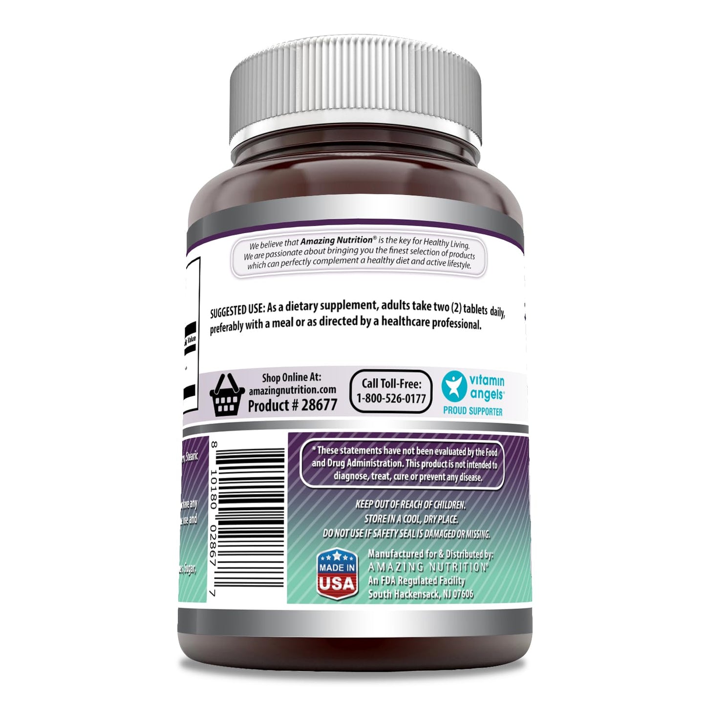 Amazing Formulas MSM Supplement – 1000 mg per Serving, 200 Tablets, Non-GMO, Gluten Free, Made in USA