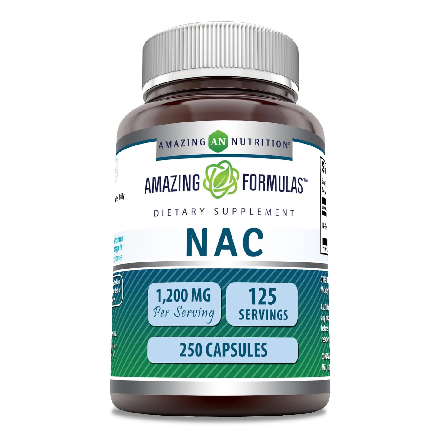 Amazing Formulas NAC Supplement - 600 mg per Serving | 250 Capsules | Non-GMO | Gluten Free | Made in USA