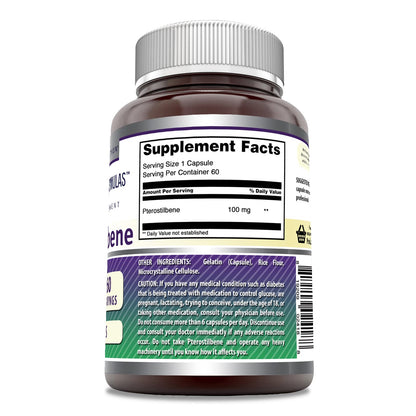 Amazing Formulas Pterostilbene Supplement - 100 mg per Serving, 60 Capsules, Non-GMO, Gluten Free, Made in USA (Pack of 2)