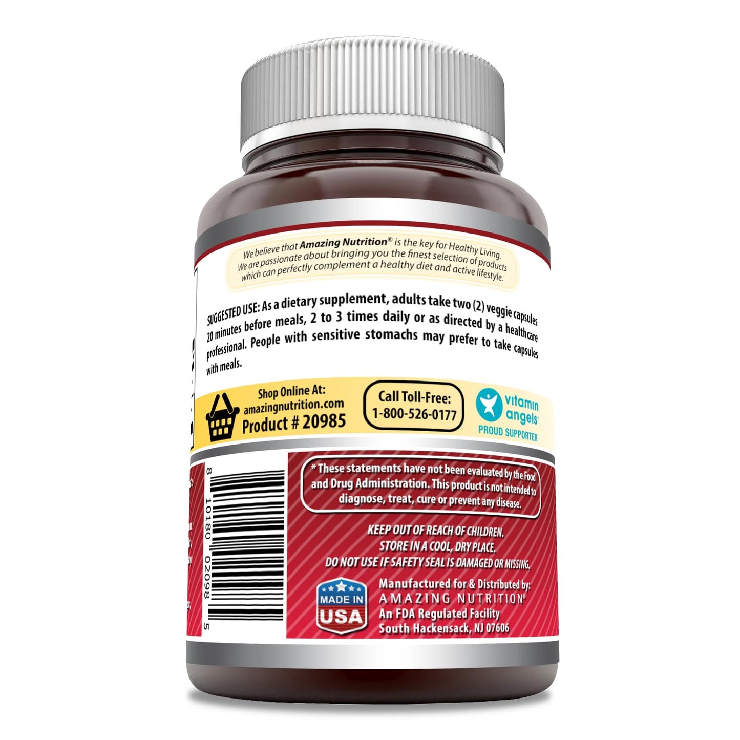 Amazing Formulas Quercetin 800mg with Bromelain 165mg – 120 Veggie Capsules | Non-GMO, Gluten Free, Made in USA