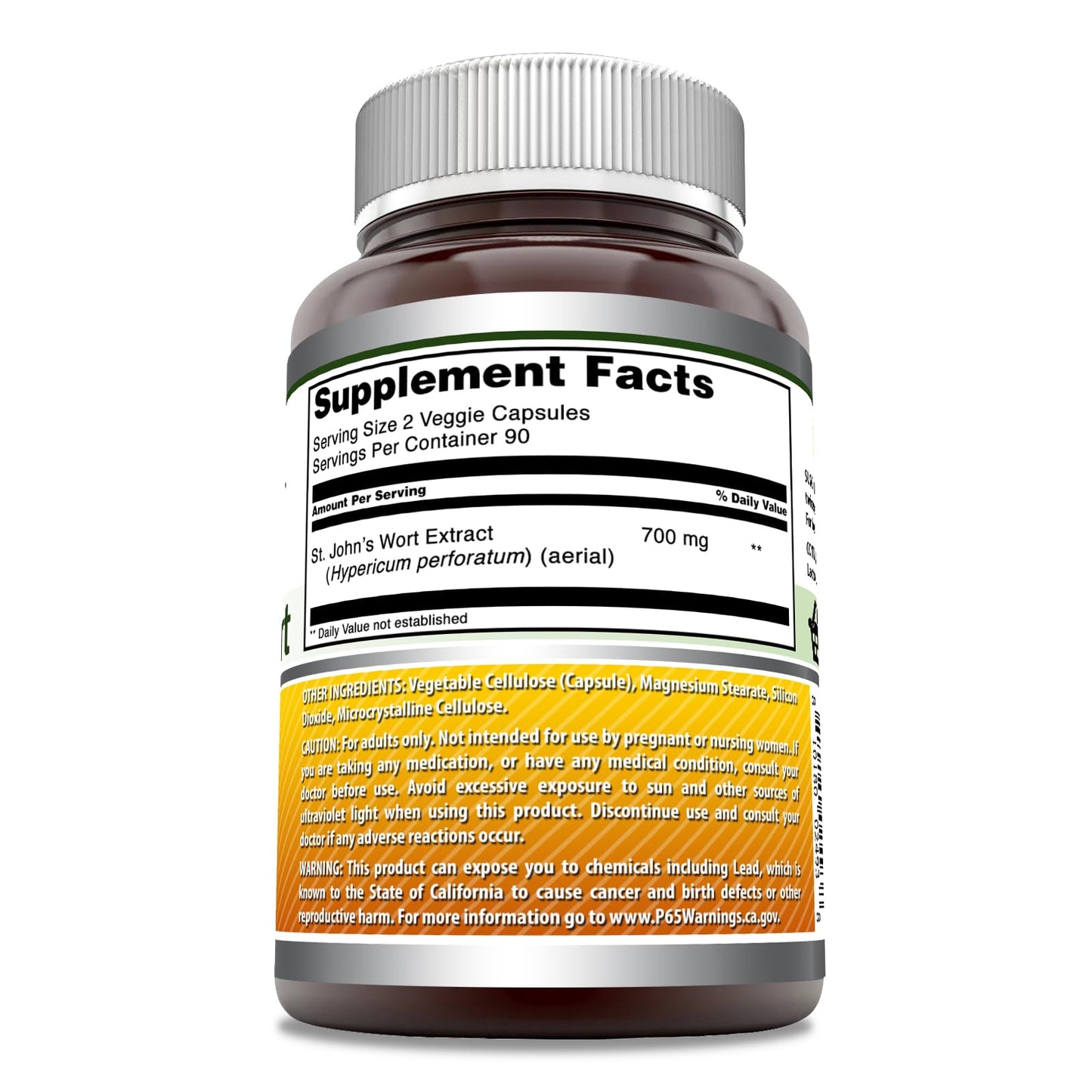 Amazing Formulas St. John's Wort Supplement – 700 mg per Serving | Veggie Capsules | Made in USA