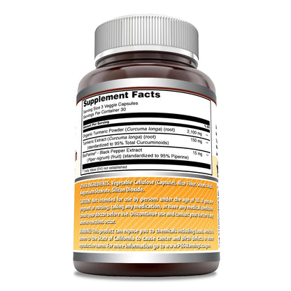 Amazing Formulas Turmeric Curcumin with Bioperine 2250 mg | 90 Veggie Capsules