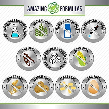 Amazing Formulas Vitamin B6 Pyridoxine 25mg 250 Tablets - Non-GMO, Gluten Free, Made in USA