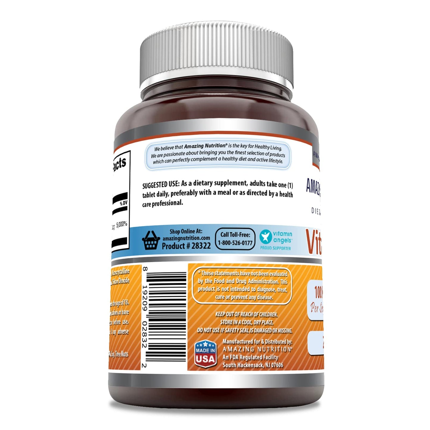 Amazing Formulas Vitamin B6 Supplement 100 mg – 250 Servings | Non-GMO, Gluten-Free, Made in USA