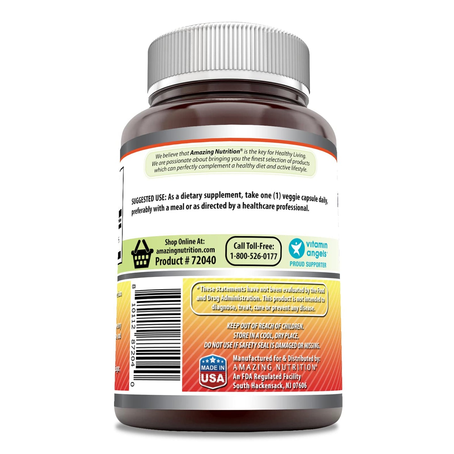 Amazing Formulas Vitamin C 1000 mg Veggie Capsules – Non-GMO, Gluten-Free