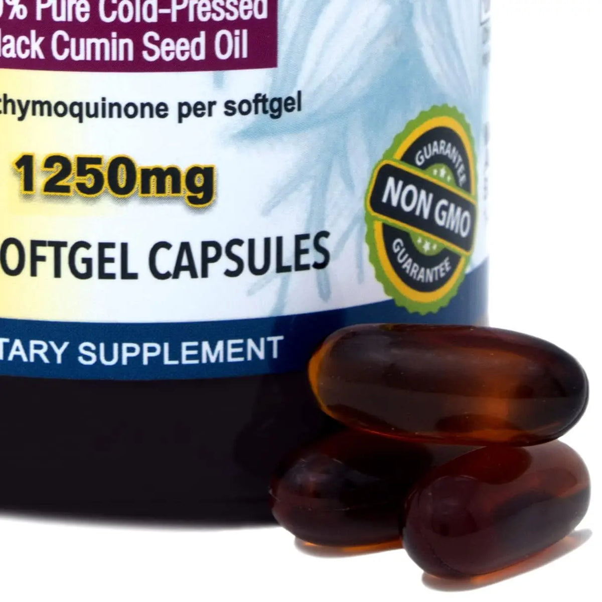 Amazing Herbs Black Seed Oil Pills 1250mg | 100 Softgel Capsules | Cold-Pressed, Non-GMO BritishVita | Premium UK Vitamins & Wellness Supplements
