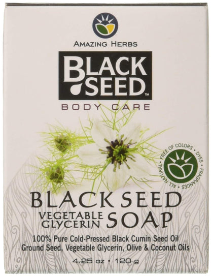 Amazing Herbs Black Seed Vegetable Glycerin Soap, 4.25 Ounce
