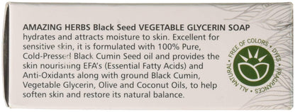 Amazing Herbs Black Seed Vegetable Glycerin Soap, 4.25 Ounce