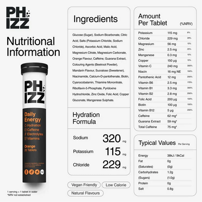 Phizz Daily Energy Caffeine (Orange)