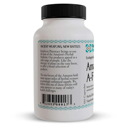 Rainforest Pharmacy Amazon A-F Herbal Supplement – 120 Veg Capsules, 500 mg | Jatoba, Pau D'Arco, Anamu, Graviola
