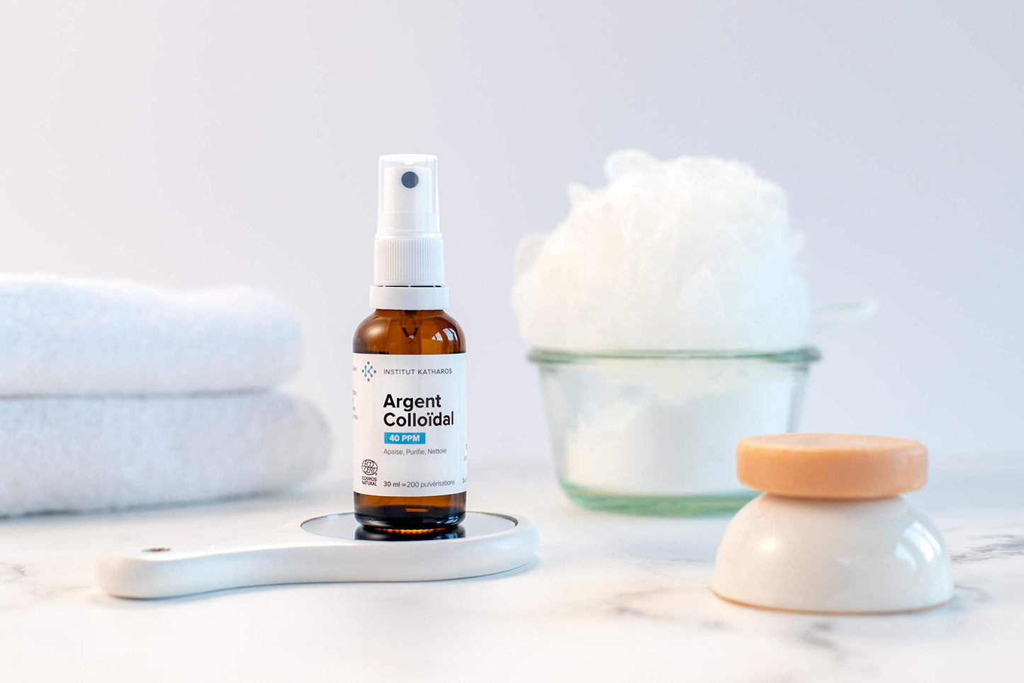 Premium Colloidal Silver Spray 40 PPM - 1 oz | 100% Natural | Includes Free E-book | Lab Certified