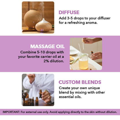 Majestic Pure Lavender Essential Oil - 100% Pure & Natural, 1 Fl Oz