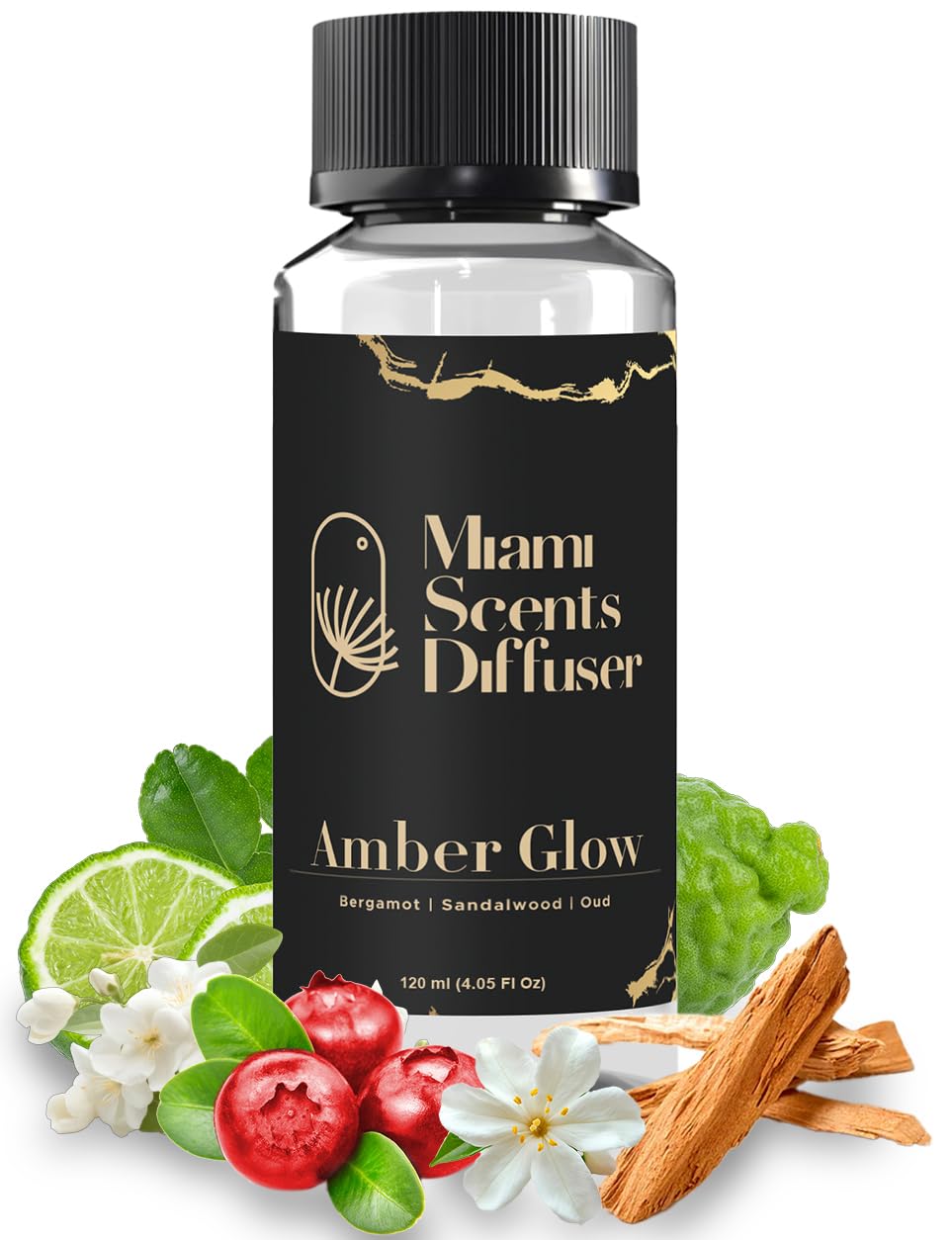Amber Glow – Baccarat Rouge Inspired Diffuser Oil (4 oz / 120 ml)