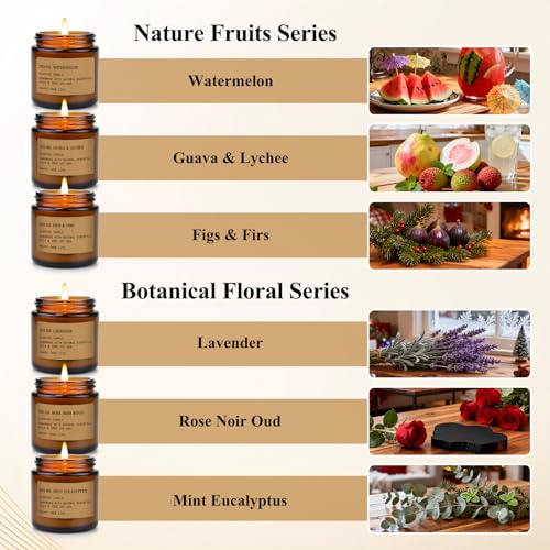 12 Pack Amber Jar Soy Candles – Long-Lasting Scented Home Gift Set