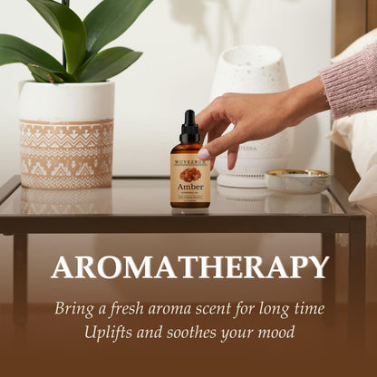 Wuvezrub Amber Essential Oil 60ML | Pure Amber Oil for Aromatherapy Diffuser (2 oz)