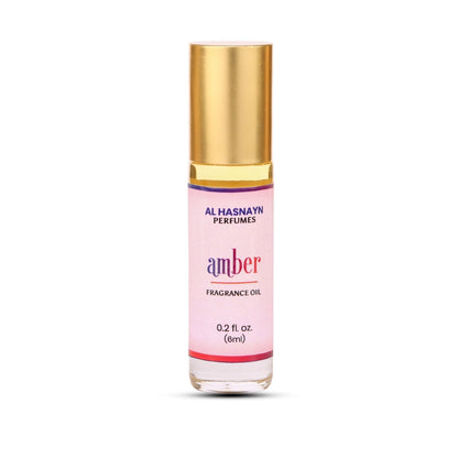 Amber Perfume Oil Roll-On – Alcohol-Free Unisex Fragrance by AL HASNAYN | 6ML