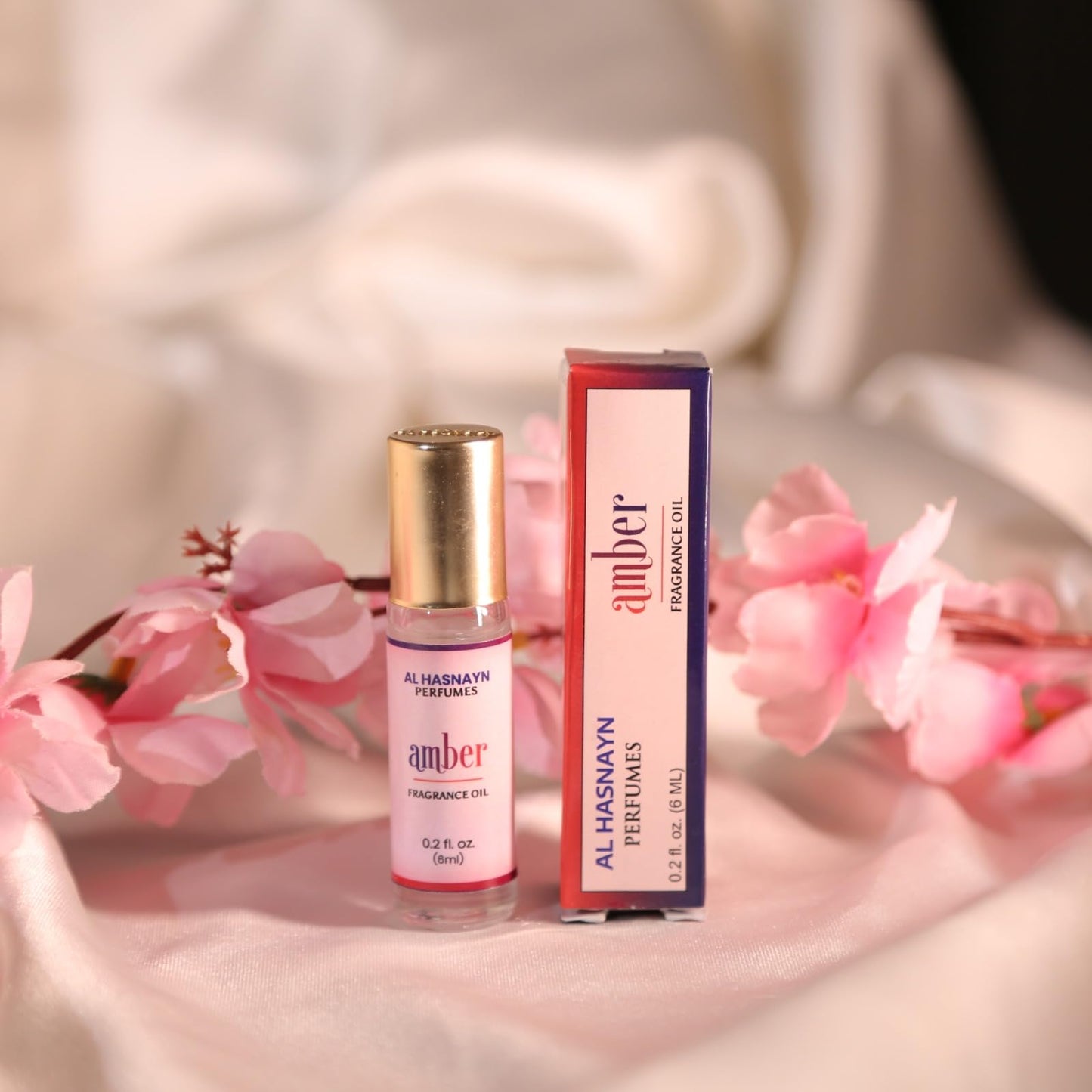 Amber Perfume Oil Roll-On – Alcohol-Free Unisex Fragrance by AL HASNAYN | 6ML
