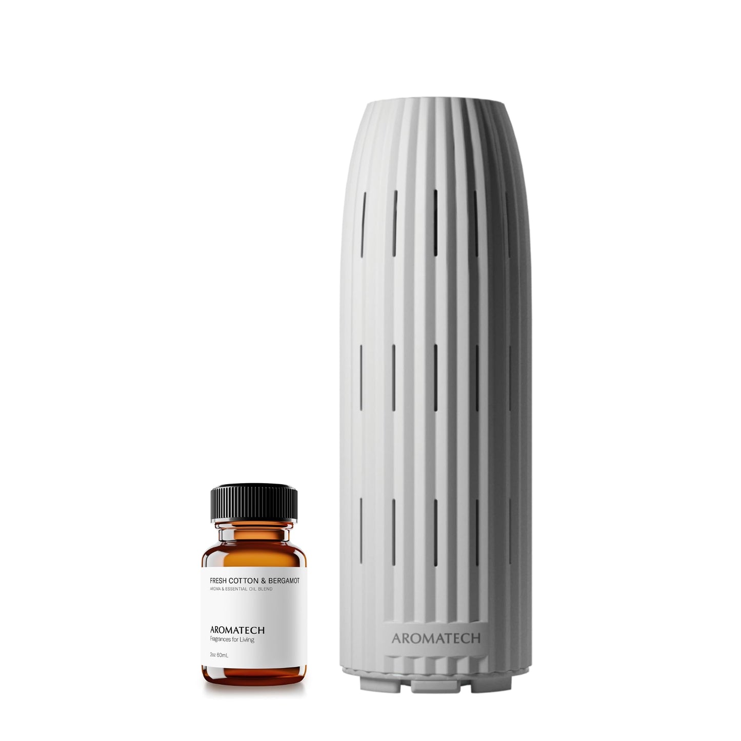 AromaTech Ambience Diffuser – White Stone, 60ml, Bluetooth