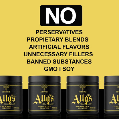 Ambrosia Atlas: Performance Creatine Creapure + Acetic Acid – 30 Servings