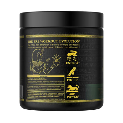 Ambrosia Kinetic - Organic Pre Workout Powder | Tropical Lime | Mushroom-Enhanced Nootropic Formula | 24 Servings