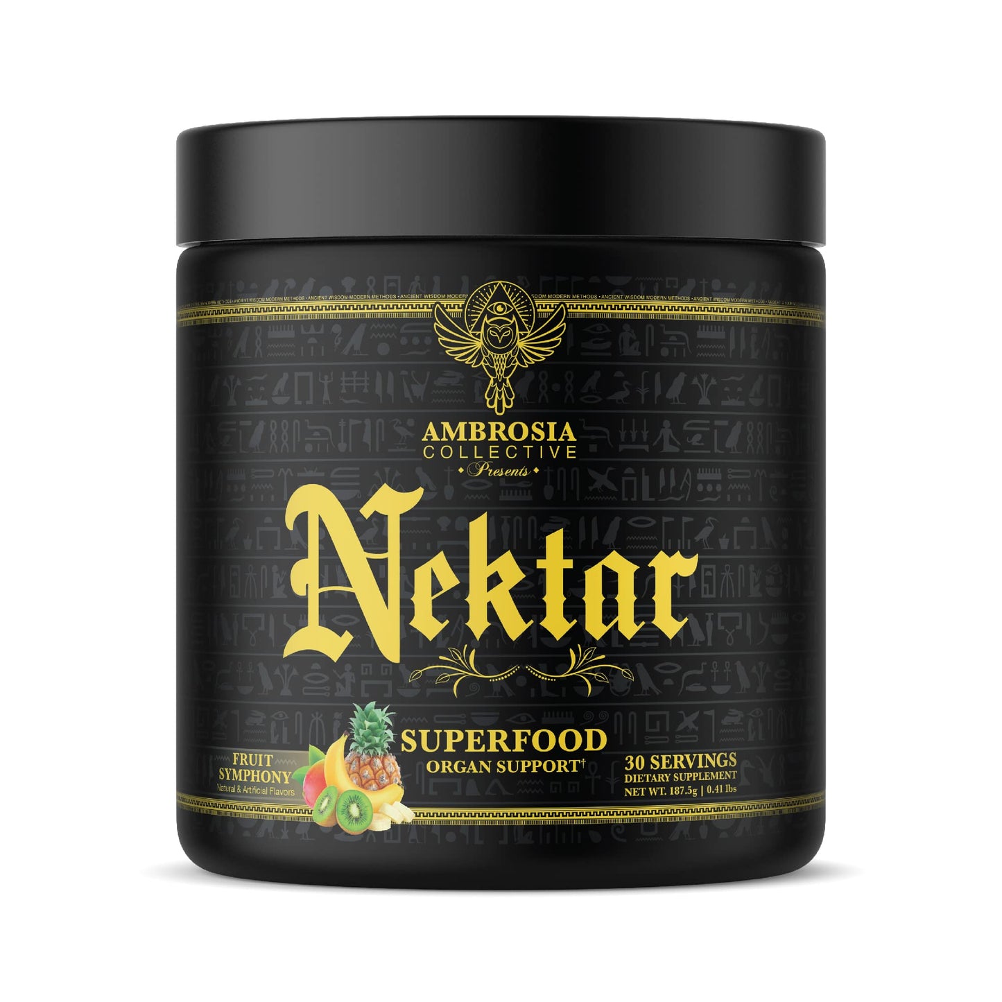 Ambrosia Nektar Superfood Powder – Daily Wellness Support, Greens Powder Alternative | 30 Servings | Fruit Symphony
