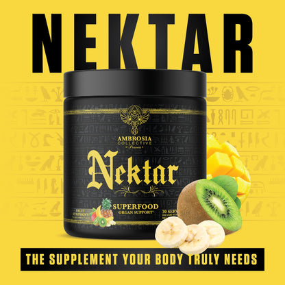 Ambrosia Nektar Superfood Powder – Daily Wellness Support, Greens Powder Alternative | 30 Servings | Fruit Symphony