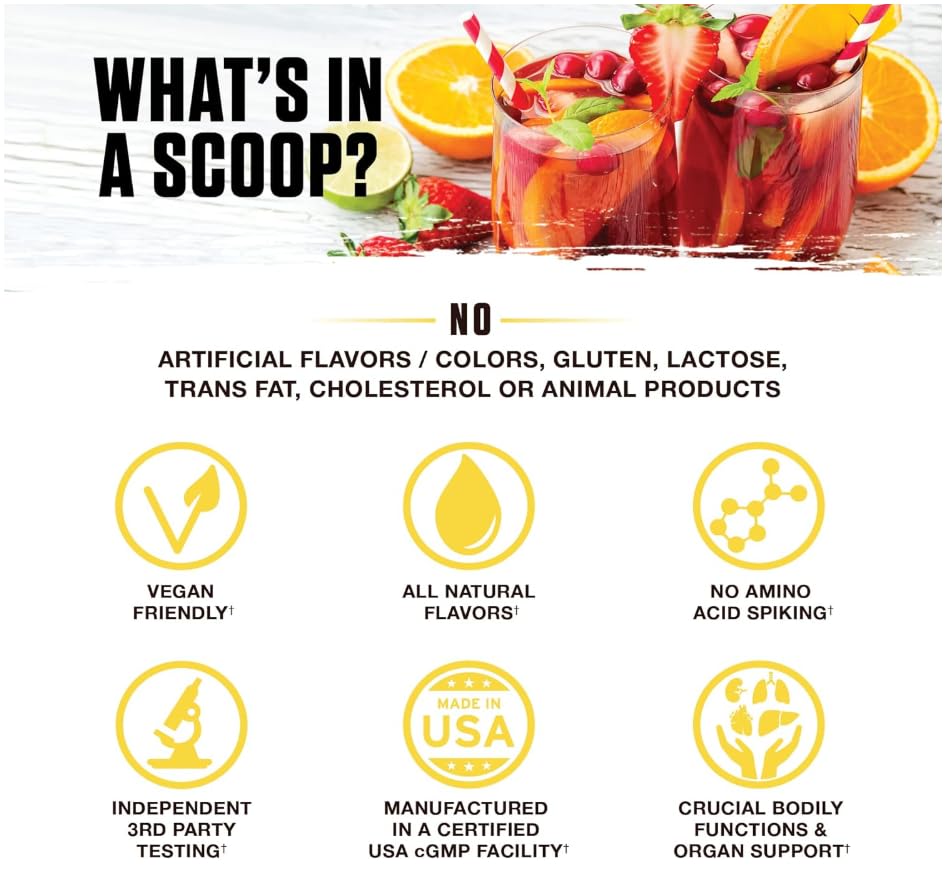 Ambrosia Nektar – Daily Organ Support Superfood Powder (13 Ingredients) | Honey Lemon | 30 Servings
