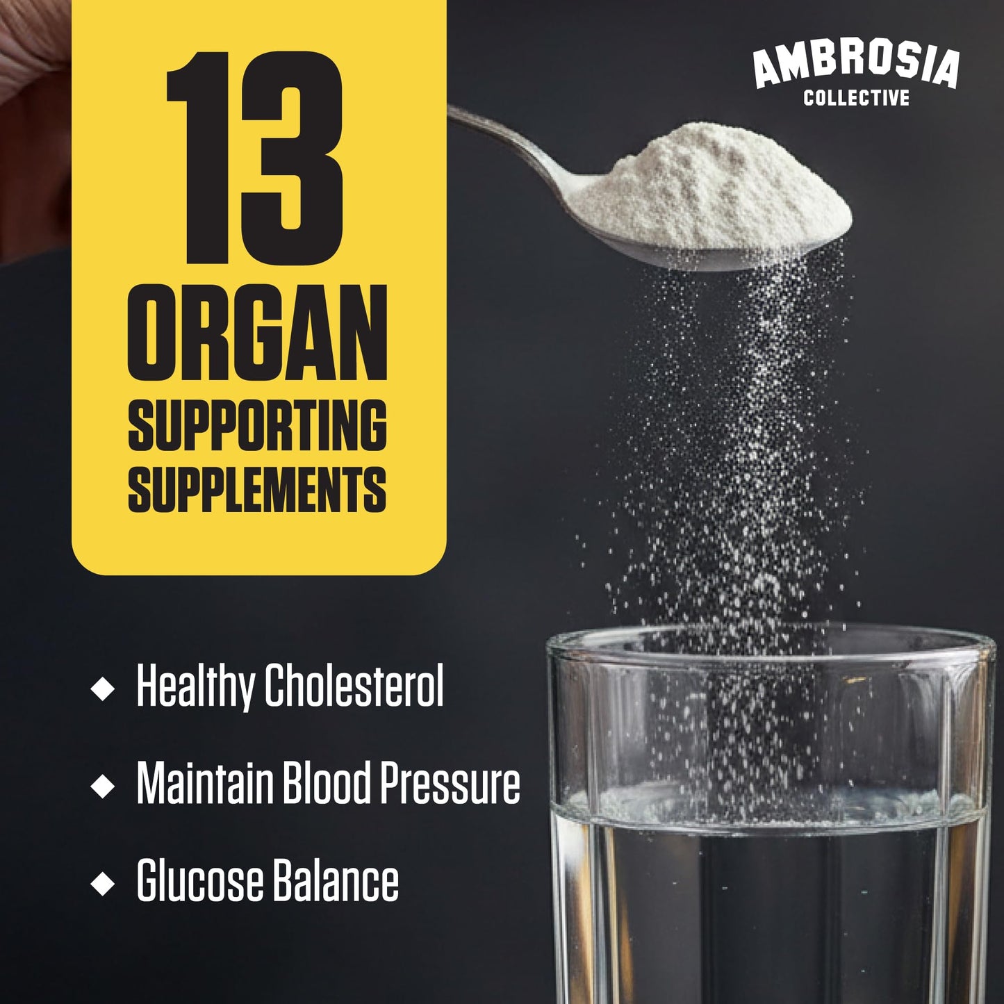Ambrosia Nektar - Superfood Powder for Daily Organ Support | 30 Servings | Sour Gummy Candy