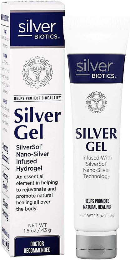 American Biotech Labs Silver Biotics SilverSol 20 PPM Soothing Skin Gel - 1.5 oz