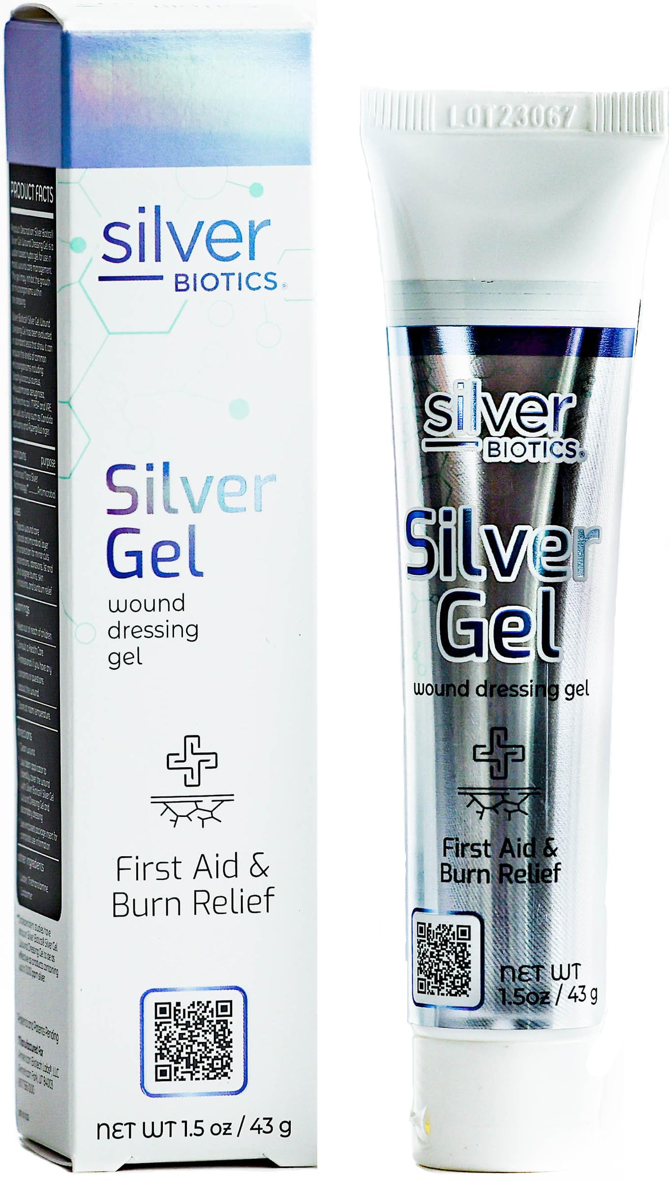 Silver Biotics 24 PPM Silver Wound Healing Gel | 1.5 oz | American Biotech Labs