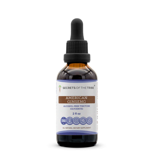 Secrets of the Tribe American Ginseng Tincture – Alcohol-Free, Farm-Grown 2 oz BritishVita | Premium UK Vitamins & Wellness Supplements