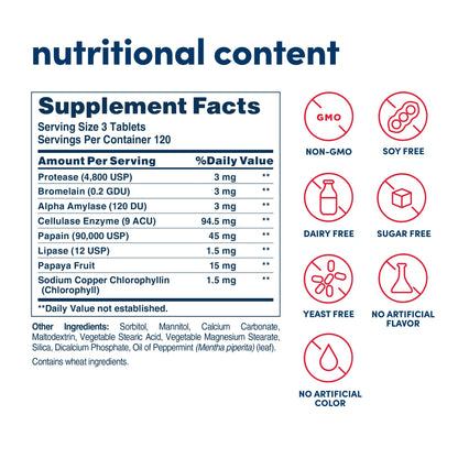 American Health Super Papaya Enzyme Plus - 360 Chewable Tablets - After-Meal Digestive Enzymes - Non-GMO - 120 Servings