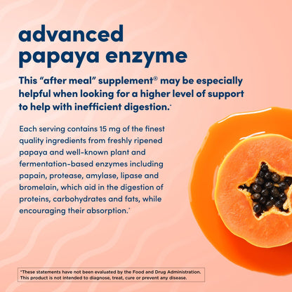 American Health Super Papaya Enzyme Plus - 360 Chewable Tablets - After-Meal Digestive Enzymes - Non-GMO - 120 Servings