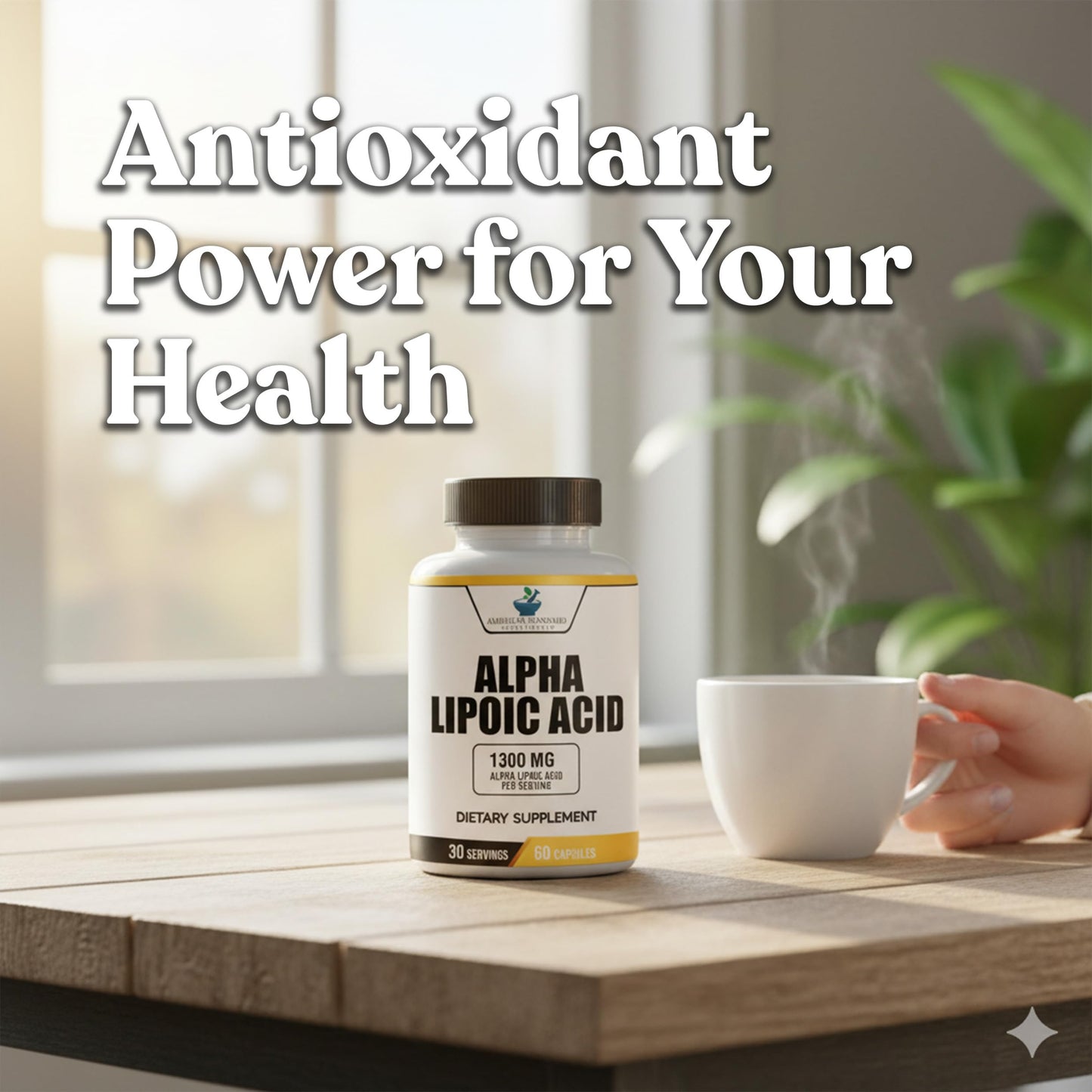 American Standard Supplements Alpha Lipoic Acid 1300mg Per Serving - Vegan, Gluten Free, Non-GMO, 60 Capsules, 30 Servings (Pack of 2)