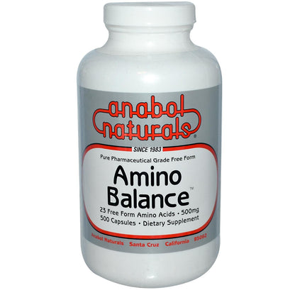 Amino Balance 500 Caps – Free-Form Amino Acids + BCAAs for Muscle Recovery