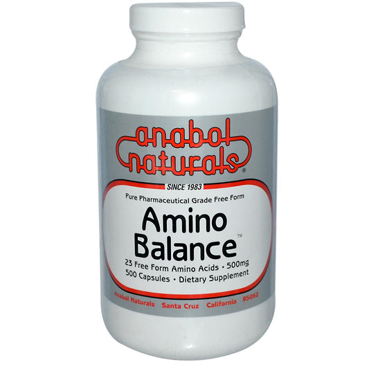 Amino Balance 500 Caps – Free-Form Amino Acids + BCAAs for Muscle Recovery BritishVita | Premium UK Vitamins & Wellness Supplements
