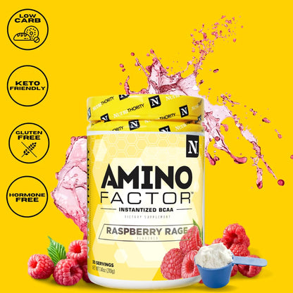 Nutrithority Amino Factor Instantized BCAAs – Gushing Gummy, 30 Servings, Sugar Free