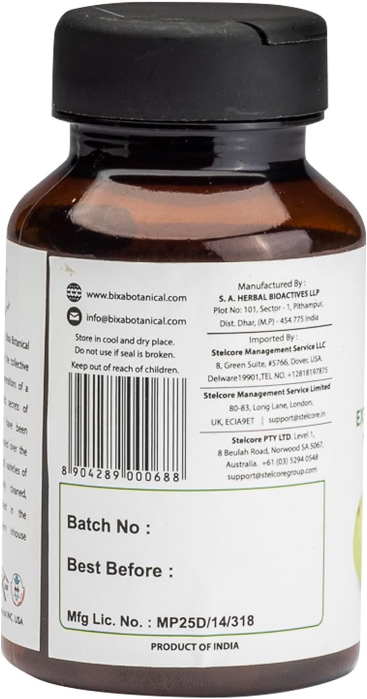Amla Extract Capsule 450 mg | Vitamin C (Emblica officinalis) Veg Capsules – 60 Count (Pack of 1)