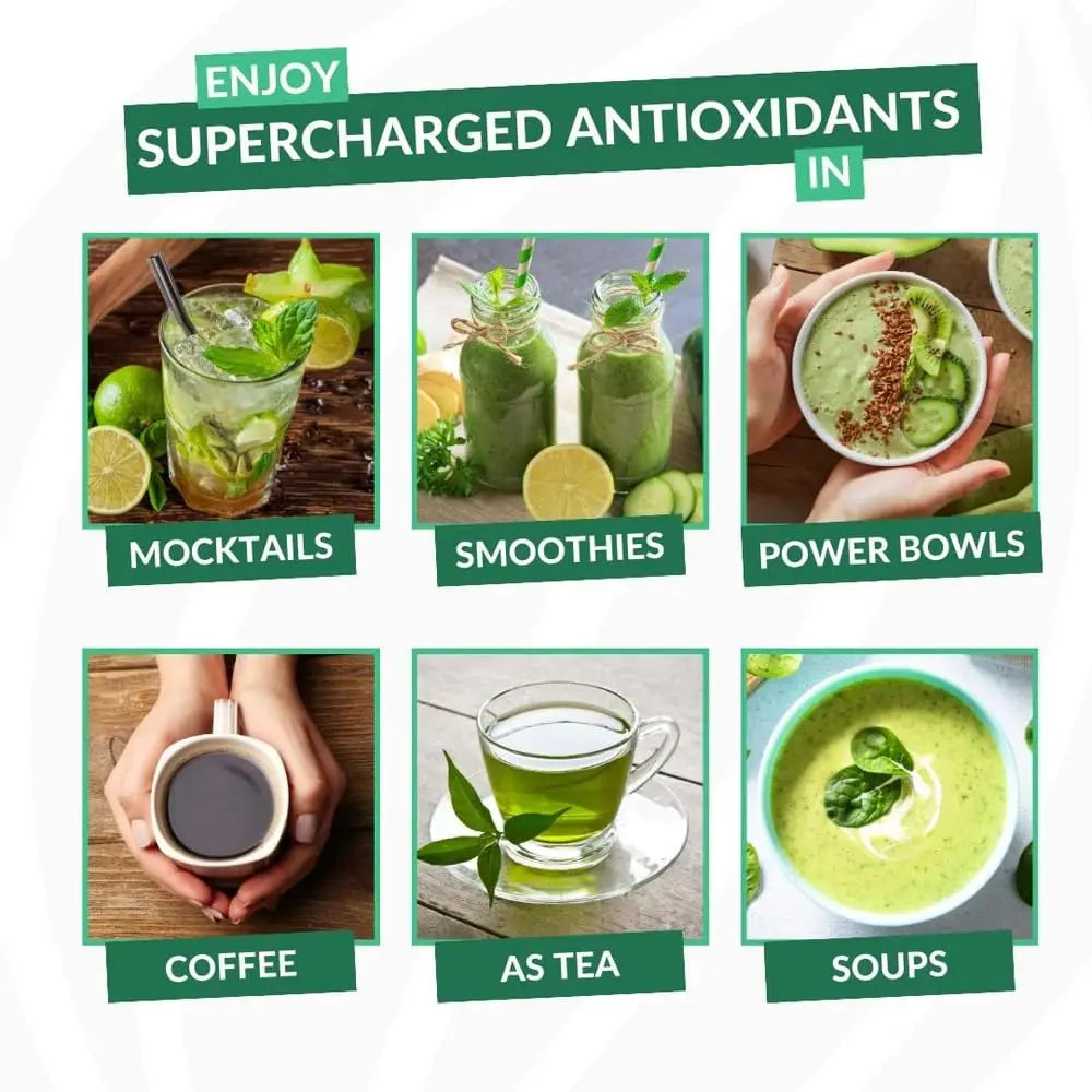 Amla Green: 20x Concentrated Amla Powder + Decaf Green Tea | Organic, Vegan, 90 Servings BritishVita | Premium UK Vitamins & Wellness Supplements