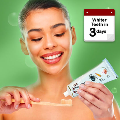 Amrita Life Herbal Toothpaste with Neem & Charcoal – Whitening & Gum Health (100g x5)