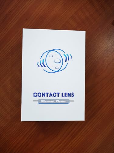 AMTAST Ultrasonic Contact Lens Cleaner – Rechargeable with Vanity Mirror