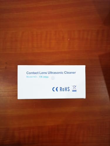 AMTAST Ultrasonic Contact Lens Cleaner – Rechargeable with Vanity Mirror