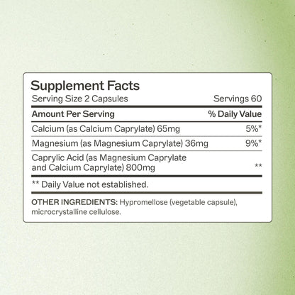 Amy Myers MD Caprylic Acid | Digestion Support for Intestinal Balance & Gut Health — 120 Capsules (Gluten-Free, Dairy-Free & Non-Soy)