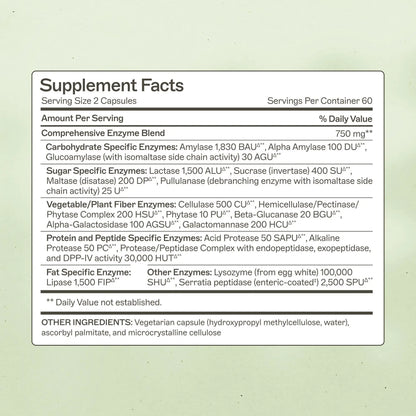 Amy Myers MD Complete Enzymes – Gut Care & Digestive Health (120 Capsules) BritishVita | Premium UK Vitamins & Wellness Supplements