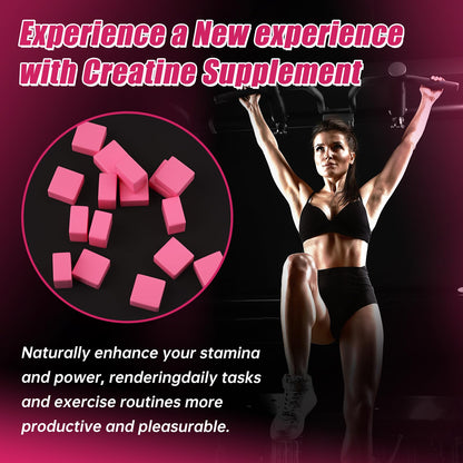AMZXO Creatine Monohydrate Gummies 6g - Vegan Raspberry | 120 Count