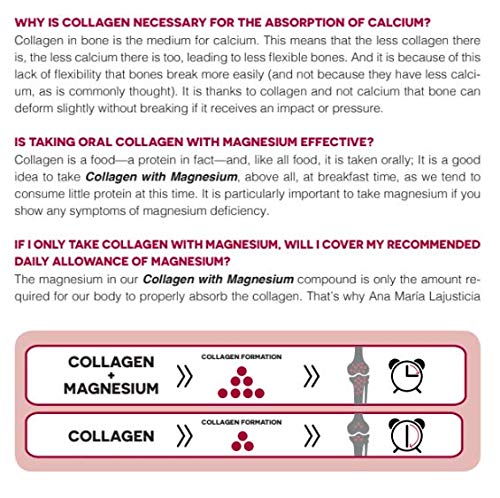 2 Pack Ana Maria LaJusticia Collagen with Magnesium – 450 Tabs | Rejuvenate Skin, Support Nervous System, Bones & Teeth | Spain