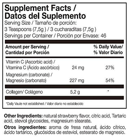Ana Maria Lajusticia Hydrolisate Collagen Powder with Magnesium & Vitamin C – Strawberry Flavour, 350g