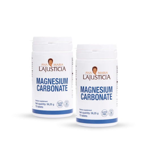 ANA Maria LAJUSTICIA Magnesium Carbonate – 75 Tablets, Gluten Free, Kosher, Vegan, 2-Unit Pack BritishVita | Premium UK Vitamins & Wellness Supplements