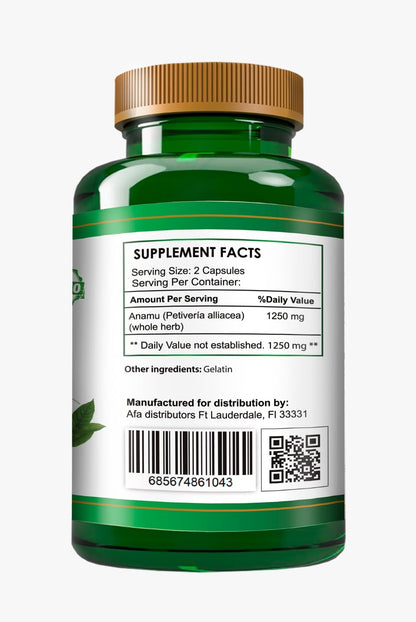 Organic Anamu 1250mg – 120 Capsules (Pack of 2)