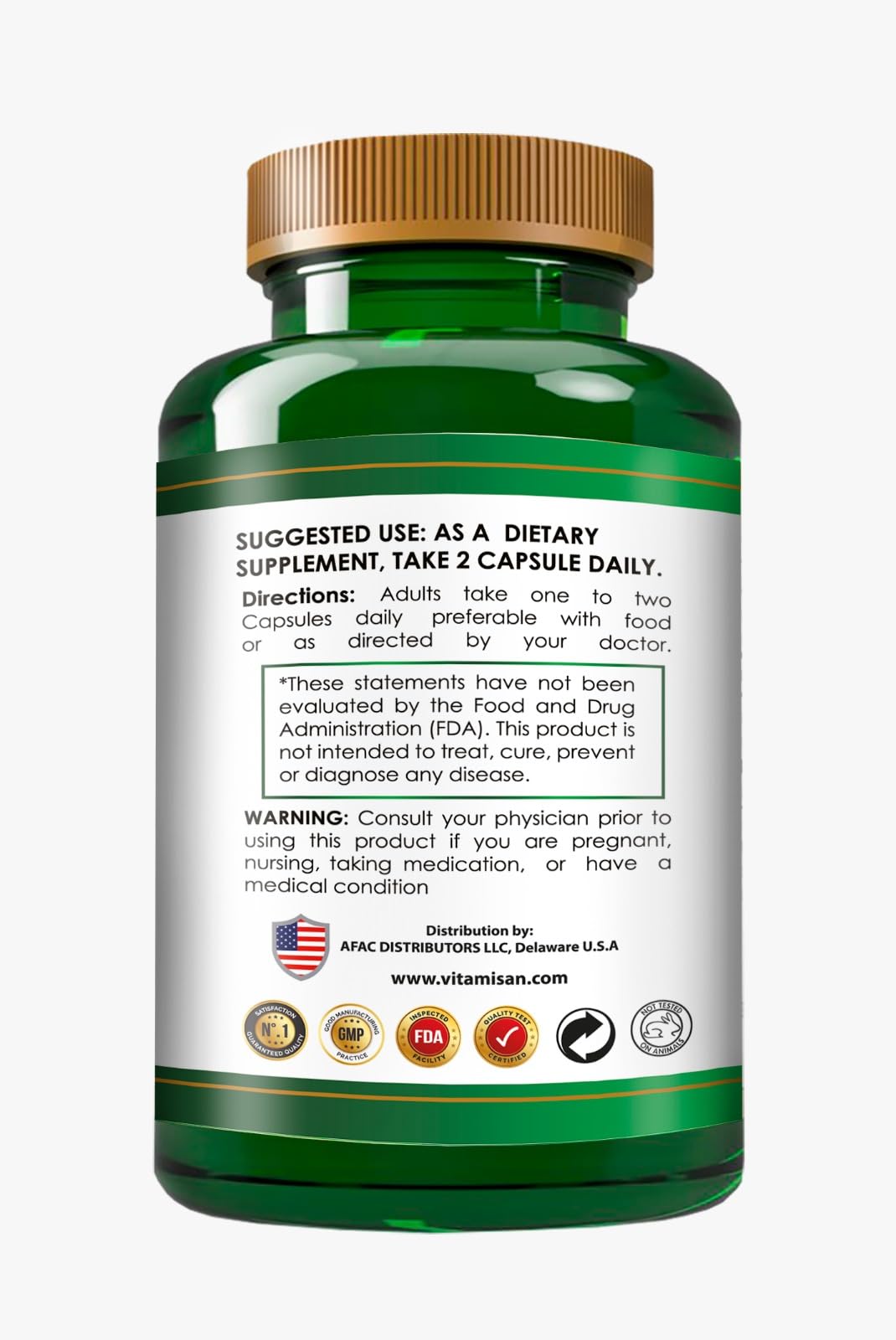 Organic Anamu 1250mg – 120 Capsules (Pack of 2)